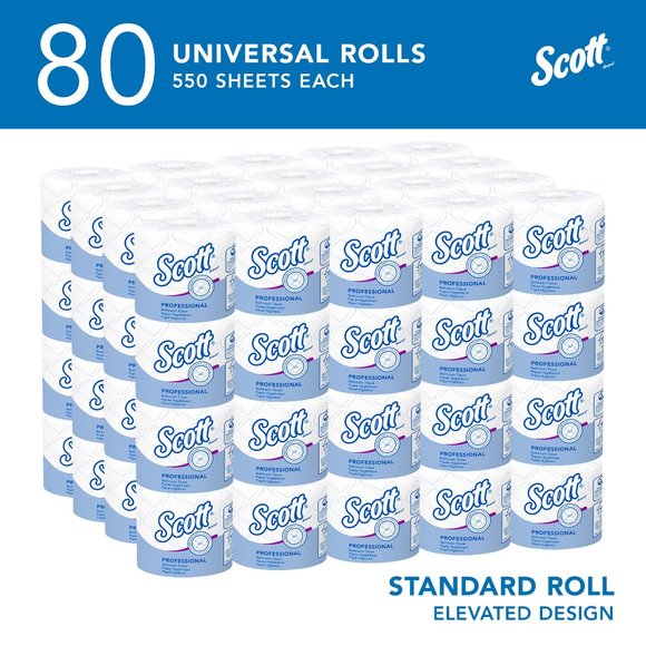 Scott Professional Standard Roll Toilet Paper (04460), with Elevated Design, 2-P - Picture 2 of 13